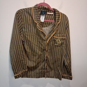Pottery Barn Harry Potter Unisex Size L Hufflepuff Pj Top W/pocket